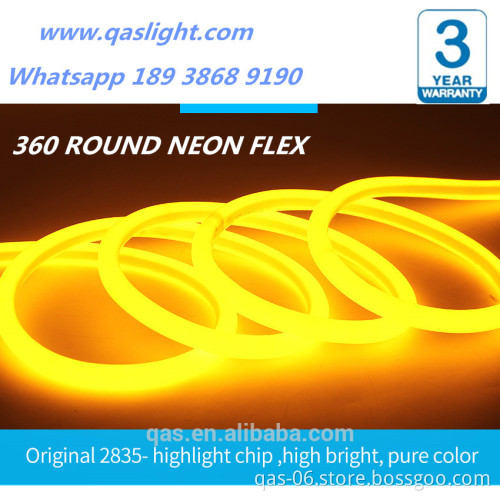 Circular 2835 SMD Led Neon Tube DC12V Led Sign Board Tube Flexible Strip Warm white